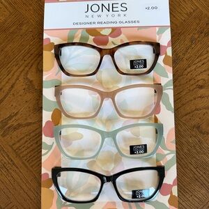 Readers- Set of 4 in Black, Tan, Cream, Green